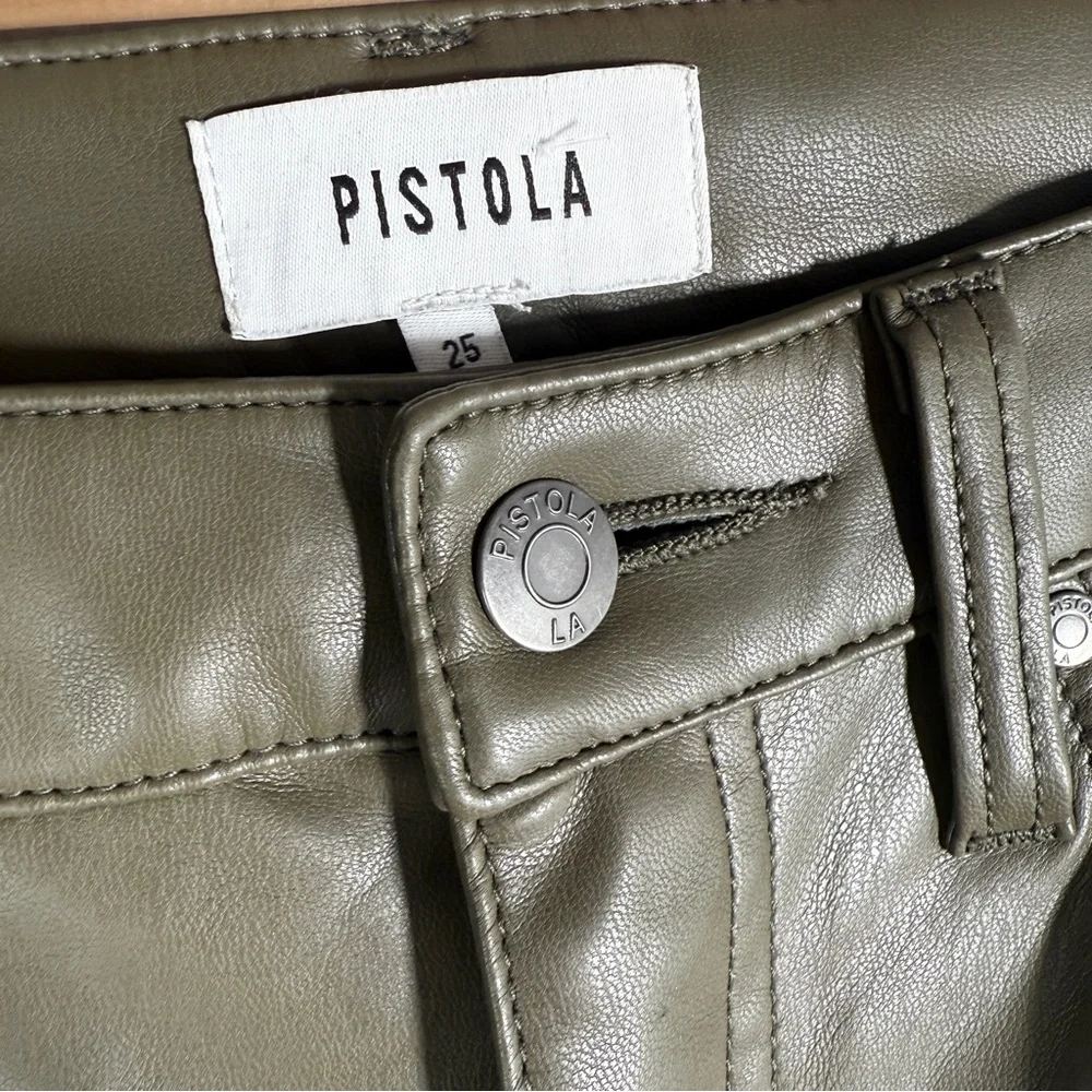 PISTOLA Cassie faux leather JEANS PANTS - Picture 7 of 9